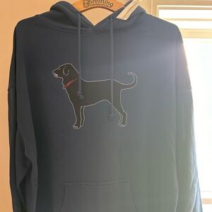 Black dog men’s hoodie sweatshirt